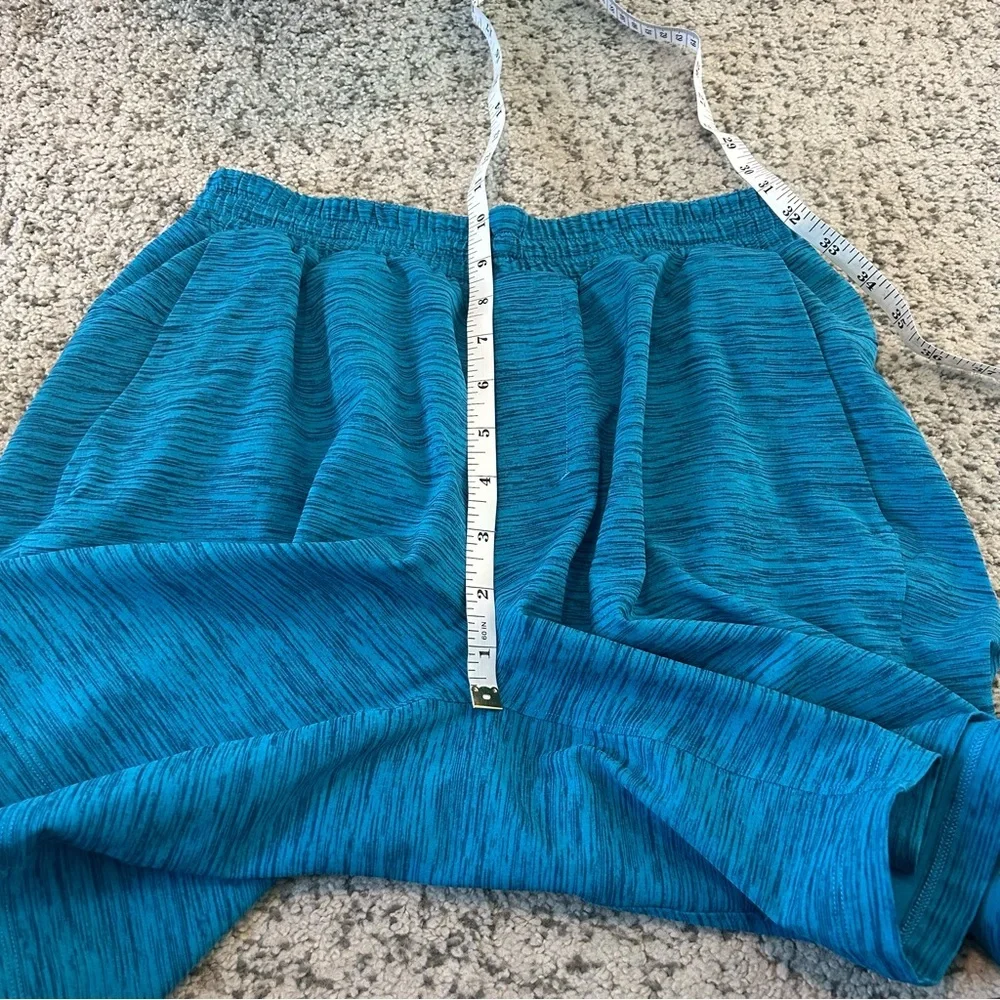 Lululemon Blue Channel Crossing Slim-Fit Mid-Length Melange Swim Shorts Sz Small